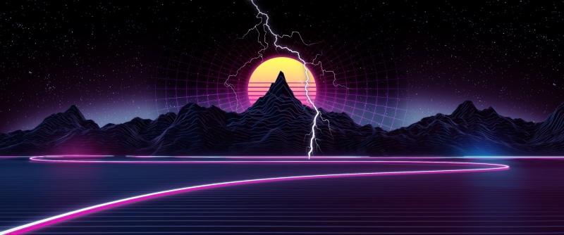 architecture, blurred motion, vaporwave, star - space, sky, synthwave, grid, ultrawide, laser, power in nature, landscape, built structure, travel destinations