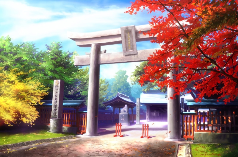 growth, beauty in nature, day, anime, religion, building exterior, cloud - sky, change, belief, plant, tree, gate, orange color, sky, water, architectural column