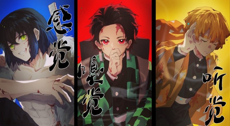 Zenitsu Agatsuma, 1080P, Kamado Tanjirō, anime, Kimetsu no Yaiba, Tanjiro Kamado