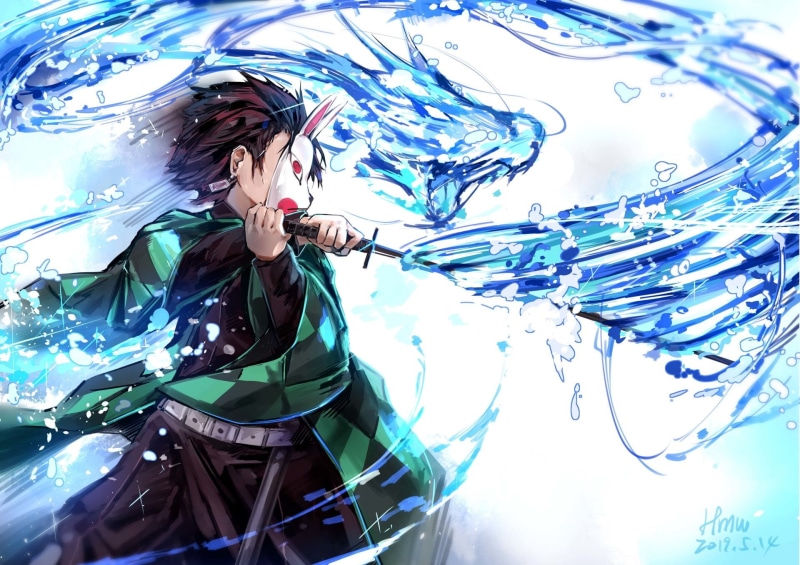 Tanjiro Kamado, Kimetsu no Yaiba, 1080P, anime