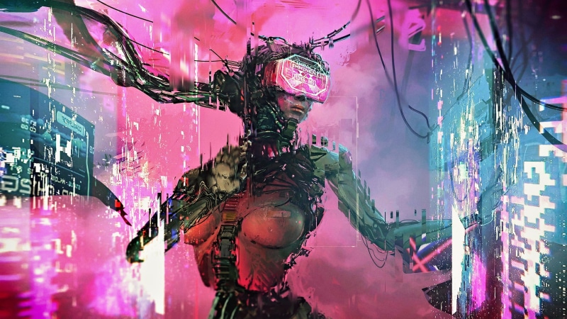 futuristic, fan art, painting, women, 3D, science fiction, fantasy art, CGI, concept art, cyberpunk, 4K, realistic, artwork, cyber, digital art, fantasy