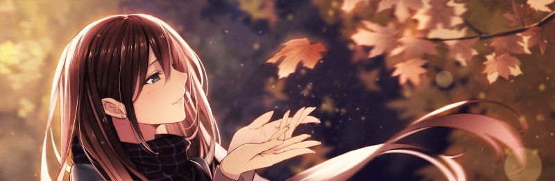 woman, females, sunlight, women, enjoyment, beauty, smiling, beautiful, people, looking, fall, mask, girl, cute, hairstyle, nature, illustration, young women