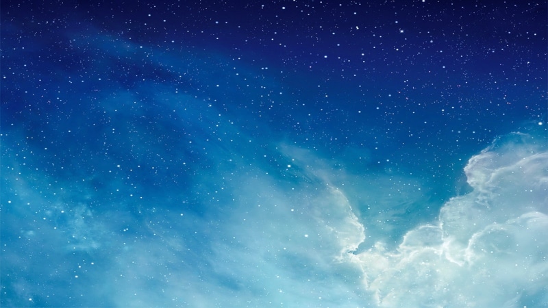 star, cloud - sky, beauty in nature, low angle view, star - space, outdoors, sky, blue, scenics - nature, idyllic, backgrounds, tranquility, night, cyan