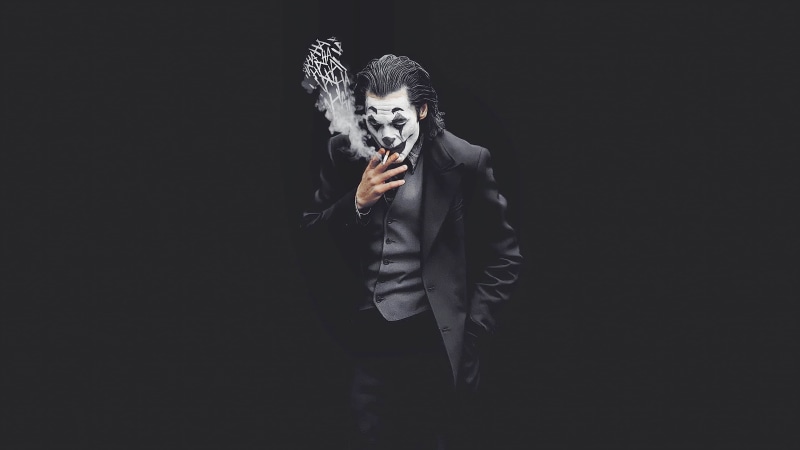 Joker, 4K, Joker (2019 Movie), smoke