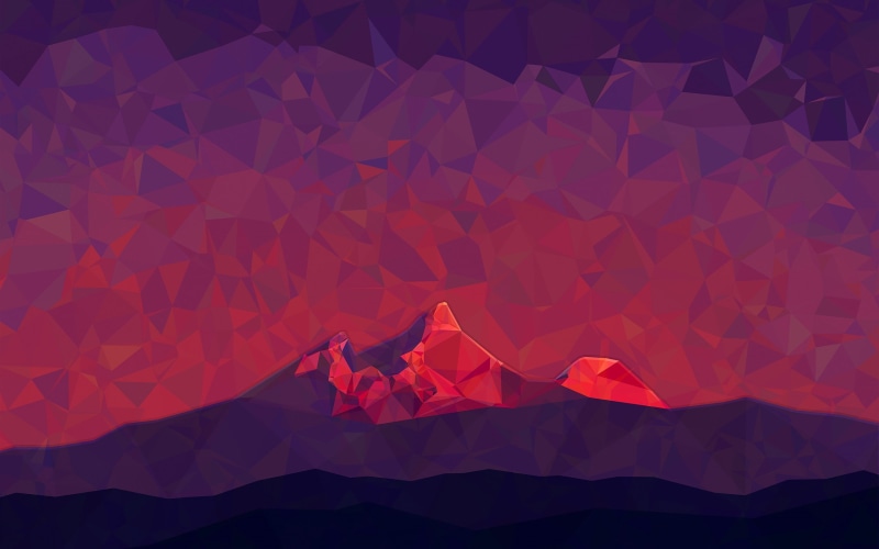 geometric Shape, backdrop, tranquility, large group of objects, beauty in nature, triangle Shape, light - Natural Phenomenon, low poly, nature, night, scenics - nature