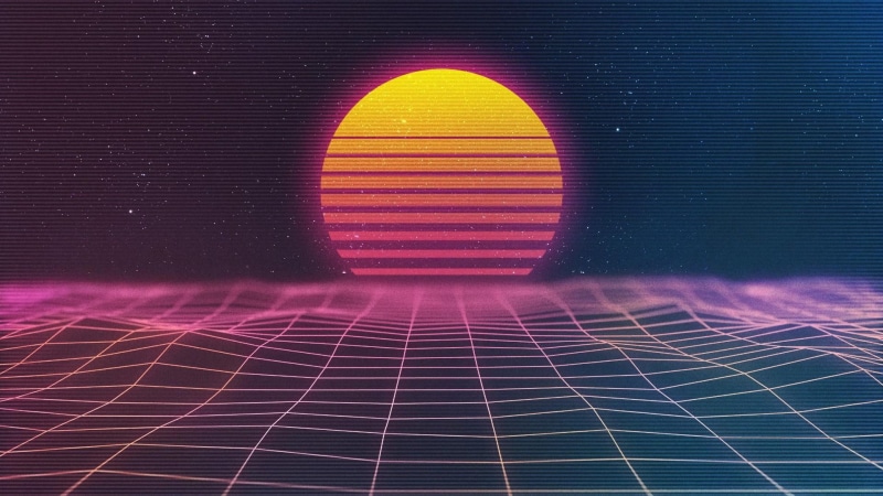 design, retrowave, syntwave, digital art, sphere, sky, sun, energy, vaporwave, 1080P, style, retro, retro style, space, neon