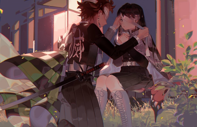 1080P, Demon Slayer: Kimetsu no Yaiba, Tanjirou Kamado, Anime, Kanao Tsuyuri
