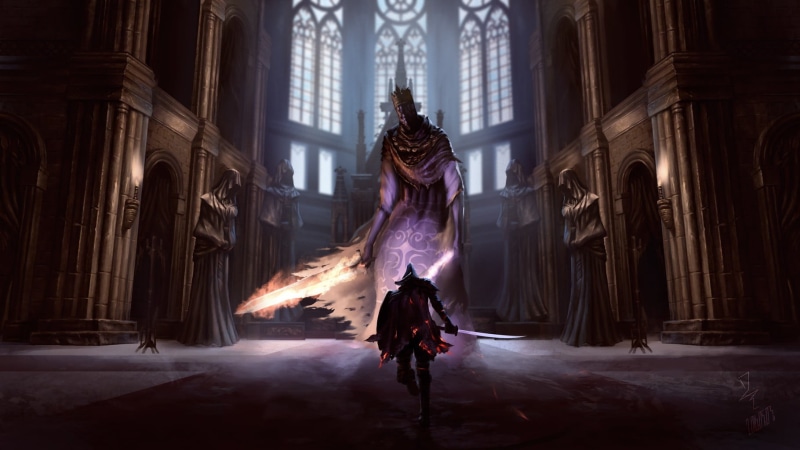 architecture, young adult, women, 720P, leisure activity, Dark Souls III, fashion, one person, building exterior, arts culture and entertainment