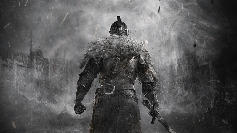 city, religion, art and craft, spirituality, Dark Souls II, one person, belief, outdoors, human representation, warrior, creativity, Dark Souls, water