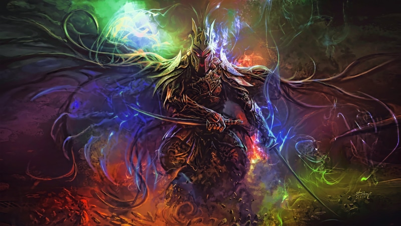 smoke - physical structure, fantasy art, motion, pattern, abstract, fan art, warrior, 4K, close-up, backgrounds, full frame, multi colored, complexity