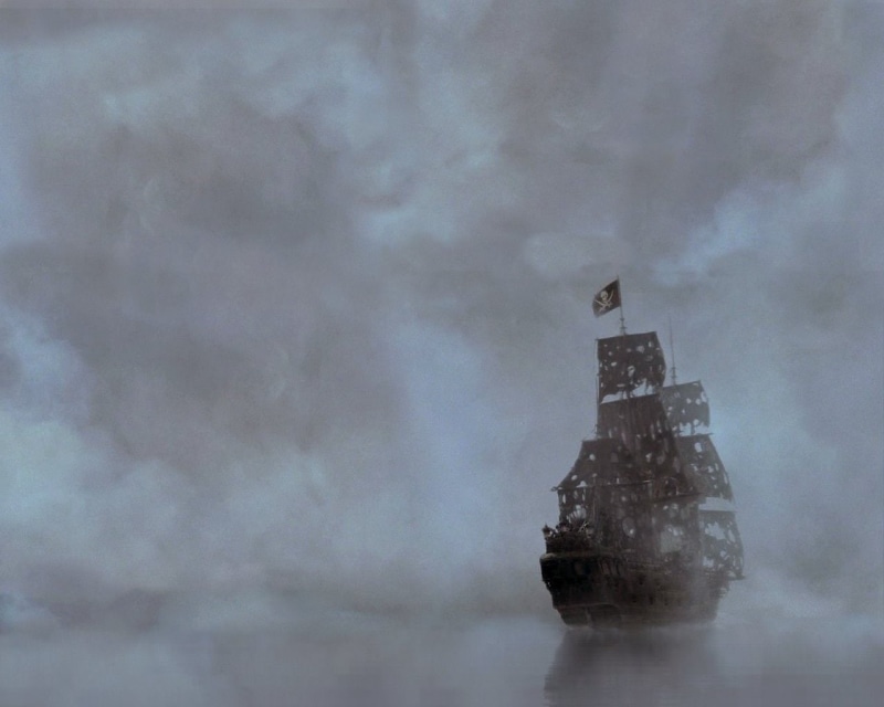 brown, pirate, Ship, 720P, illustration, Fantasy