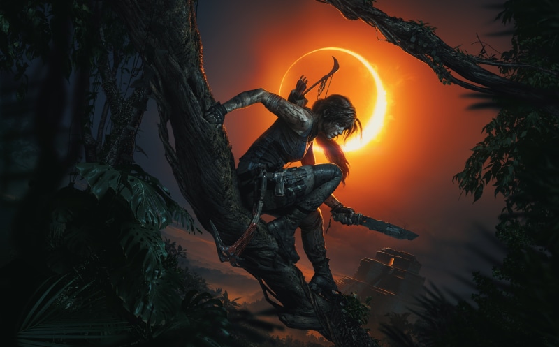TombRaider, Tomb Raider, Adventure, shadowofthetombraider, branch, 2018, sunset, game, videogame, nature, Maya, Games, raider, Action, lara, outdoors, Puzzle