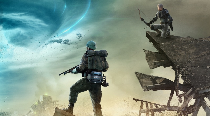 Survive, Games, sky, aggression, government, Characters, anger, femalecharacter, conflict, outdoors, 4K, fighting, gear, men, army soldier, Tornado, people