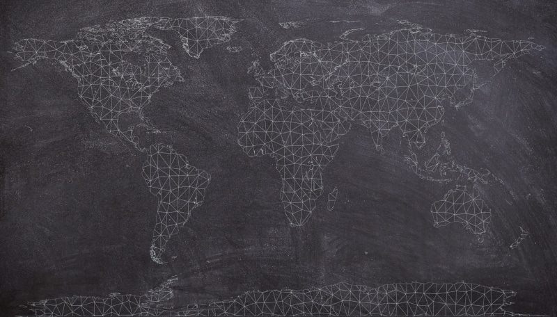 8K, fantasy, travel, continents, dirty, black color, continent, compass, digital, map, africa, technology, chalk - art equipment, indoors, creativity