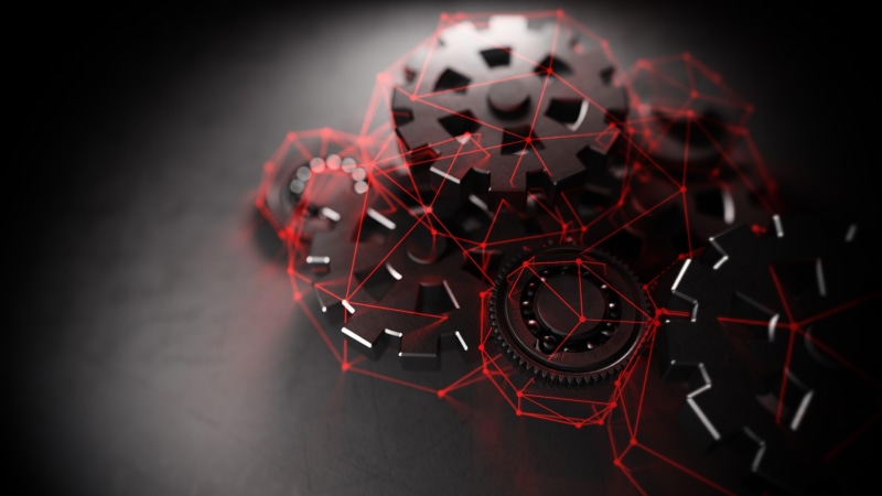 darkness, light, graphics, black, red, line, 4K, digital art, gear, technology, computer graphics, lines
