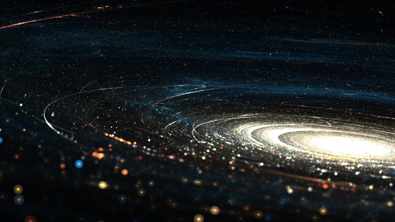 selective focus, fantasy, close-up, star - Space, full frame, illustration, dark, motion, architecture, abstract, system, solar, sky, highway, light - Natural Phenomenon
