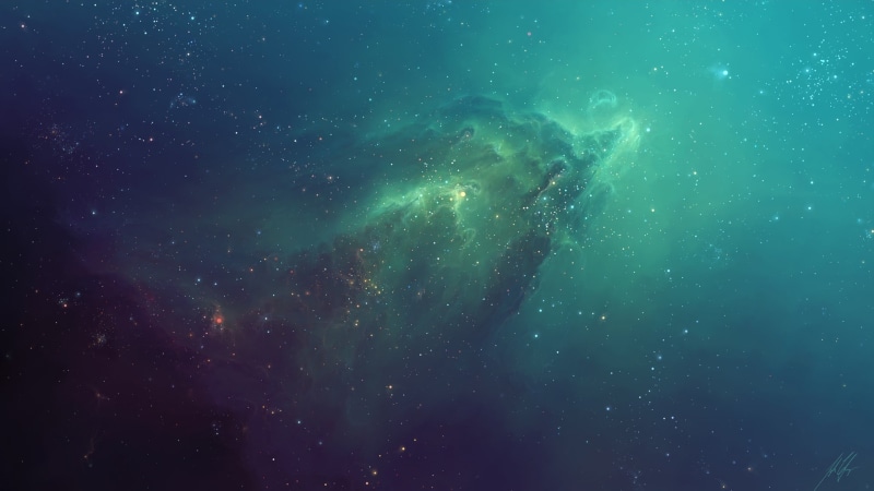planet - Space, adventure, water, no people, meteorology, constellation, nature, space art, TylerCreatesWorlds, astronomy, dark, turquoise colored, idyllic