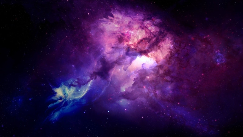 sea, milky, 1080P, space art, light - Natural Phenomenon, abstract, black Color, dark, mystery, star - Space, digital, cloud - sky, galaxy