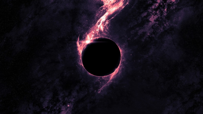abstract, purple, dark, artwork, galaxy, planet, digital art, 1080P, black holes, space art, space