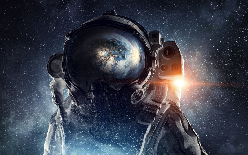 ruined, sky, star - space, space art, adult, night, communication, planet, digital composite, space, exploration, digital art, galaxy, alien, technology