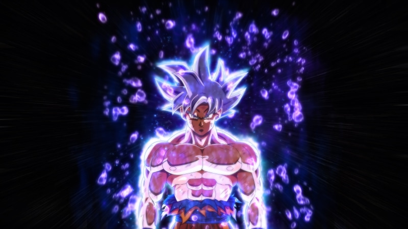 ultra, arts culture and entertainment, illuminated, Mastered ultra instinct, one person, digital, indoors, goku, futuristic, instinct, mystery, waist up
