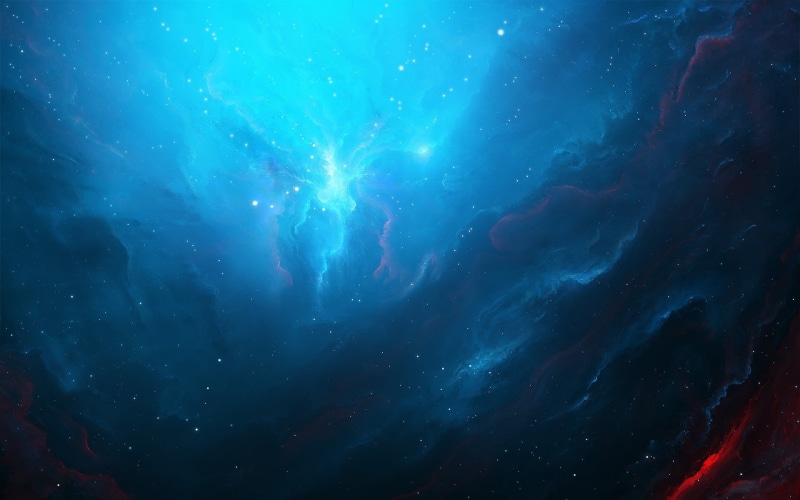 stars, milky, sunbeam, backgrounds, science, landscape, sea, digital, 1080P, galaxy, full frame, dark, blue, adventure, beauty In Nature, space