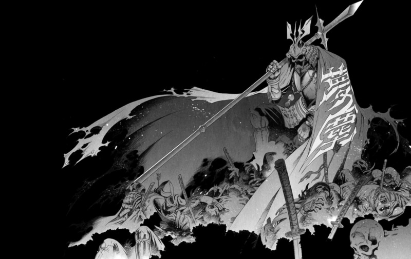 720P, swords, katana, samurai, weapons, holding, drawing, dark, black, skulls, fantasy, warrior, sphere