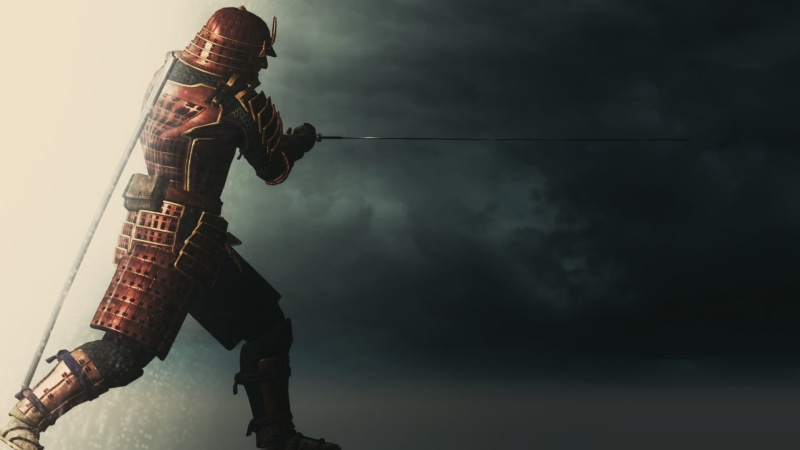 equipment, cloud - sky, outdoors, fantasy art, rope, warrior, katana, courage, nature, full length, people, string instrument, illustration, work Helmet