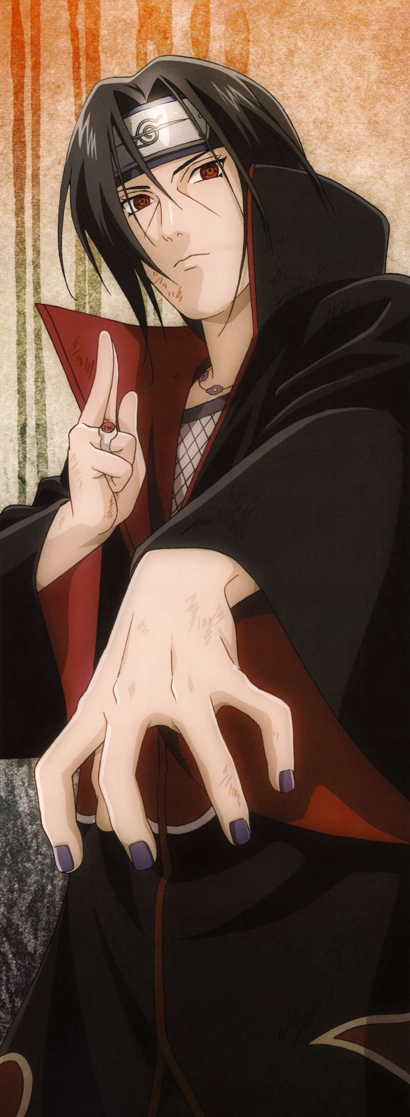 one person, itachi, Naruto Shippuuden, mid adult, portrait, 5K, lifestyles, looking at camera, creativity, women, naruto, adult, leather, three quarter length