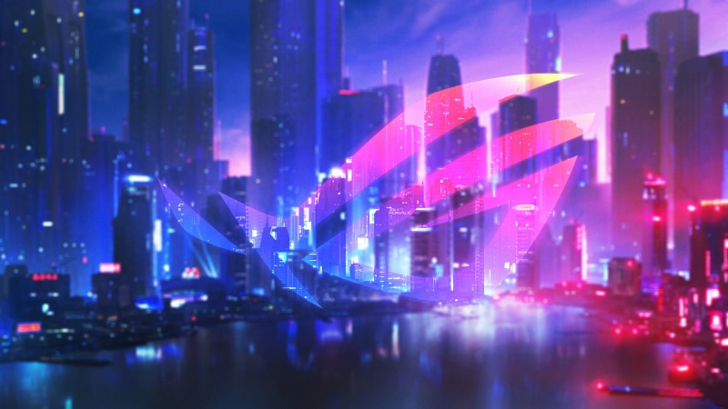 ASUS, Nightfall, k, ROG, Neon, 4K