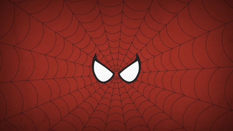 backgrounds, simple background, Marvel Comics, directly below, brown, built structure, close-up, red, roof, illustration, spider, art and craft, ceiling