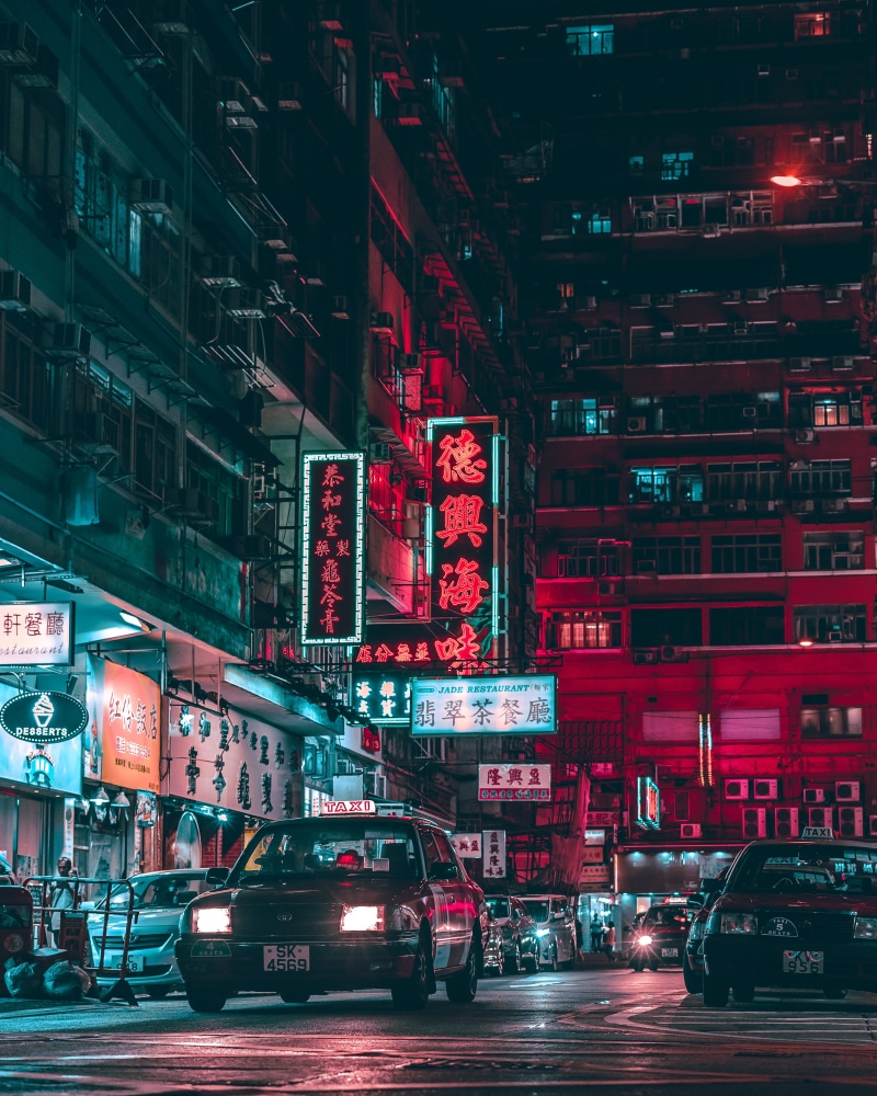 traffic Jam, hong kong, manhattan - New York City, art, 4K, mode of Transport, new York City, street, road, travel Destinations, city, city Life, famous Place