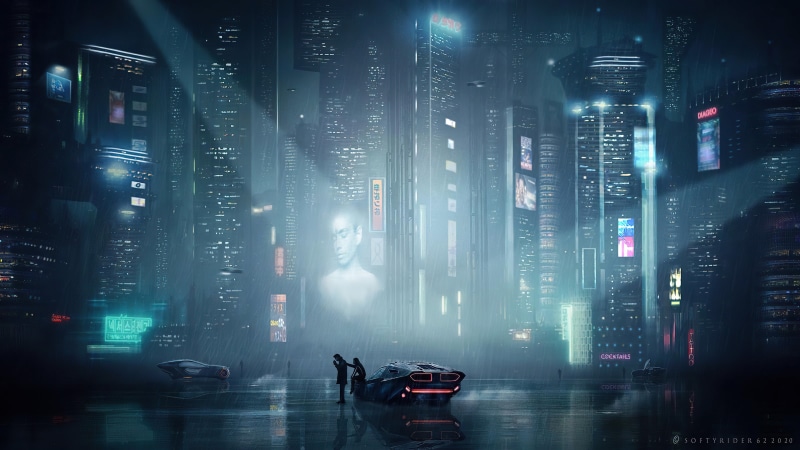 skyscraper, cyber city, artwork, tower, lights, digital art, futuristic city, concept art, 4K, neon, urban, cyberpunk, vehicle, illustration, car, dark