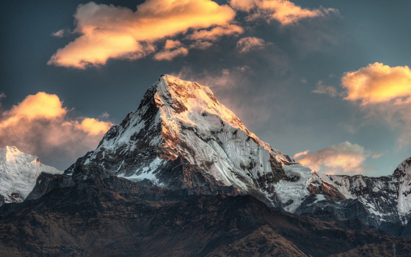 landscape, rock, snowcapped mountain, tranquil scene, winter, scenics - nature, no people, mountains, cold temperature, formation, nature, 1080P, moutain