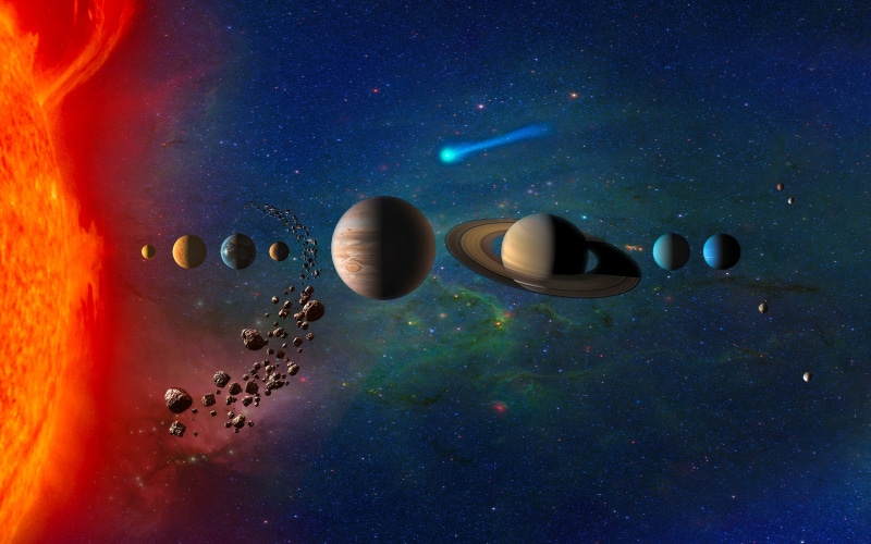 astronomy, space, black Color, animals in the wild, Uranium, stars, no people, solar, beauty in nature, pebble, Solar System, asteroids, 4K, liquid, drop
