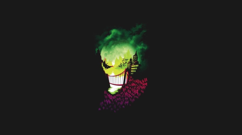 villains, batman, dc comics, 720P, comics, joker, black, green, dc, monster