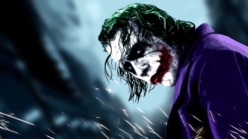 one person, movies, standing, heath, real people, poster, adult, casual clothing, wet hair, portrait, The Dark Knight, nature, Heath Ledger, young adult