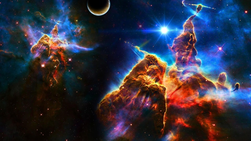 sky, outer space, cosmos, planet, 4K, space, universe, nebula, sturdust, astronomy, galaxy, space art