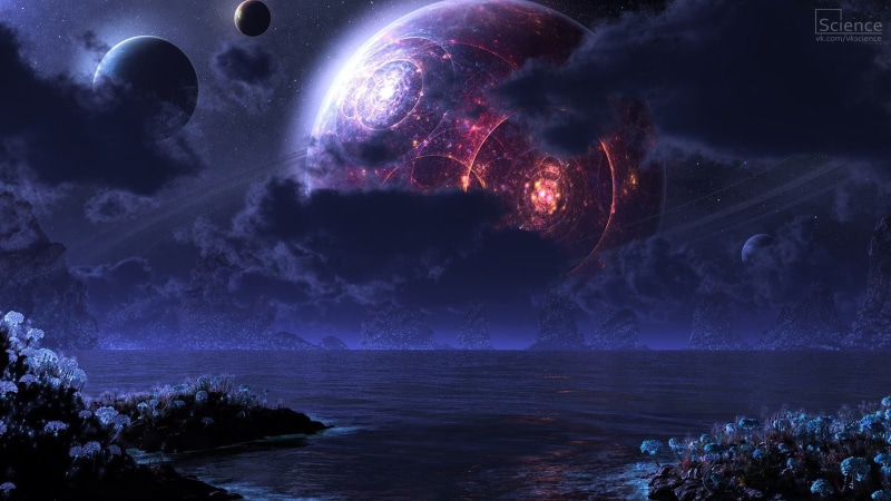 space, planet, galaxy, night, illuminated, nature, red, star - space, digital composite, beauty in nature, moon, power in nature, arts culture and entertainment