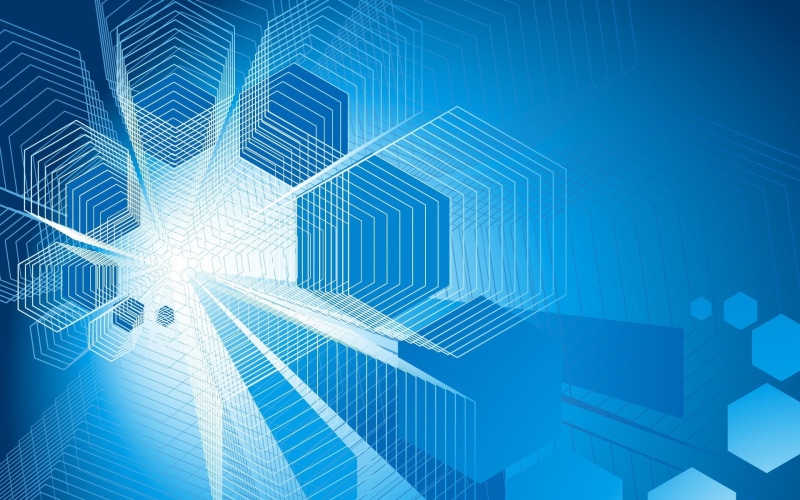 bright, blue, industry, digital composite, hexagon, architecture, modern, pattern, internet, cyberspace, abstract, light - natural phenomenon, communication