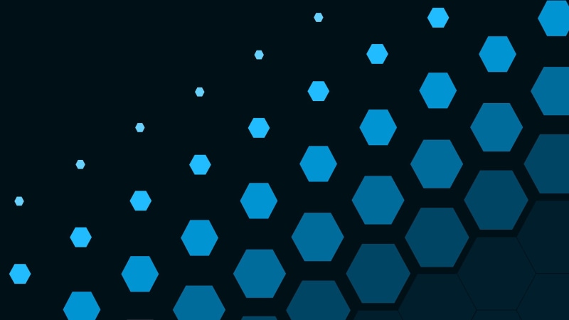 hexagon, repetition, no people, geometric shape, outdoors, architecture, simple background, pattern, digital, black color, hexagons, nature, blue, 1080P