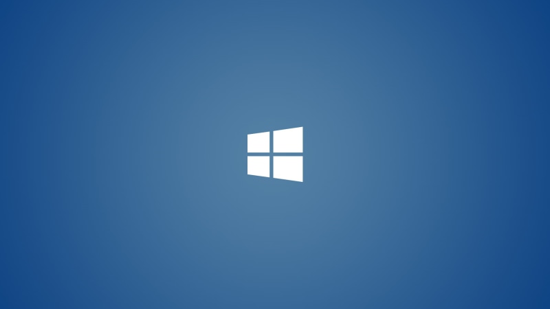 minimalism, 1080P, logo, Windows 8, window, Windows 10 Anniversary, technology, blue