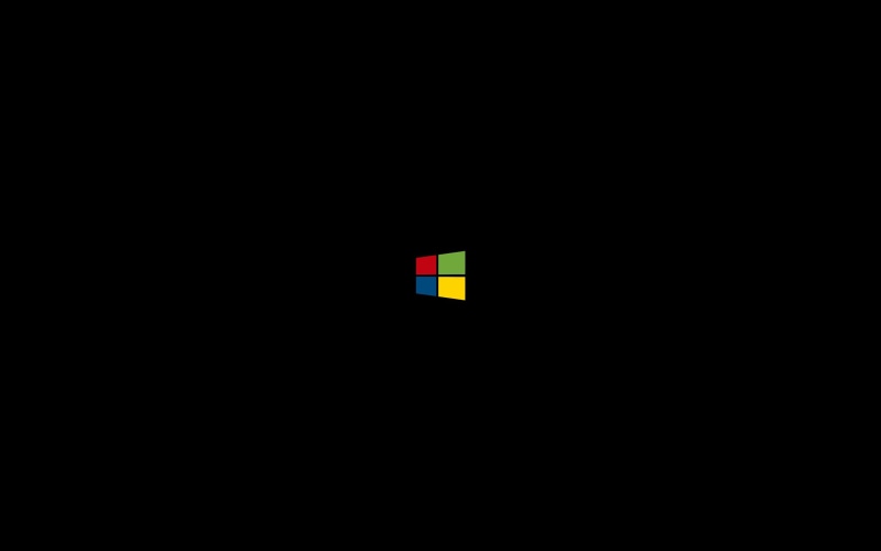 logo, simple background, operating system, 2K, Windows 10, Microsoft Windows, minimalism