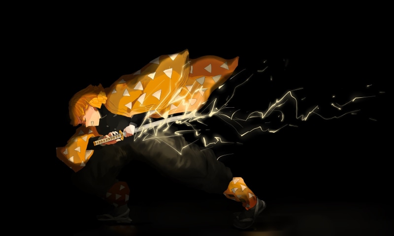 Zenitsu Agatsuma, Anime, 1080P, Demon Slayer: Kimetsu no Yaiba