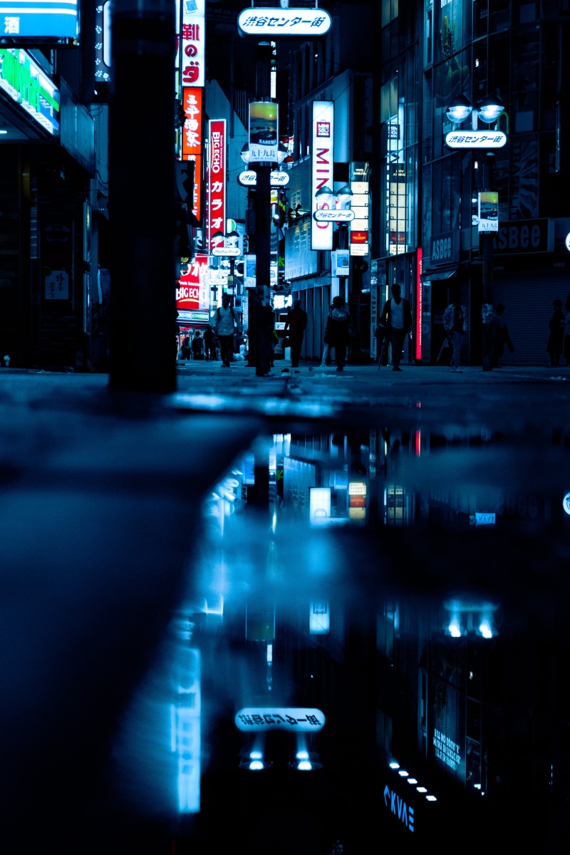 explore more, urban Scene, modern, travel, neon purple, city Life, dark, city, nightlife, night time, business, nightnight time, reflection, 5K, architecture