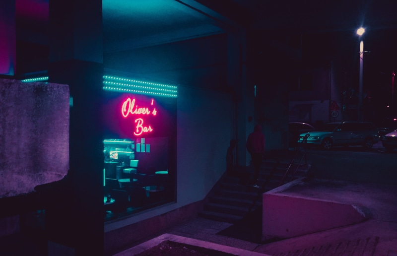zagreb, red, no people, vaporart, sign, representation, 4K, retrofuture, built structure, night, architecture, text, retrowave, human representation, person