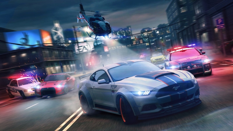car, night, shelby, transportation, illustration, speed, police cars, city life, outdoors, city street, illuminated, ford, Nissan GT-R, Need for Speed