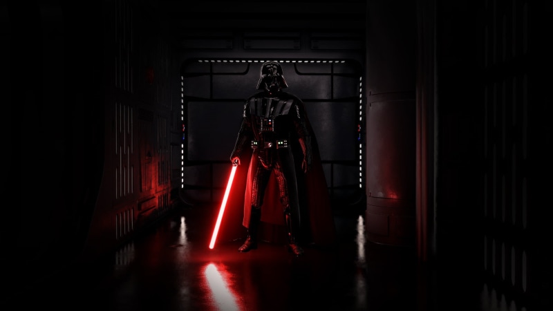 arts culture and entertainment, lightsaber, red, Star Wars, real people, night, architecture, standing, flooring, star, built structure, Sith, illuminated