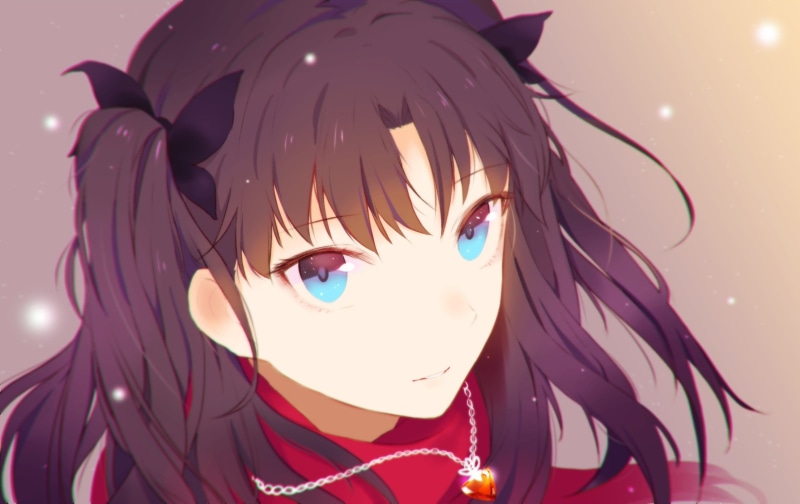 decoration, animal, brunette, celebration, manga, haired, blue eyes, animal wildlife, Fate Series, character, animal representation, female, 1080P, long