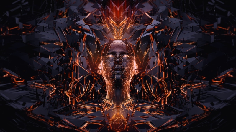 graphics, human representation, close-up, pattern, 3D, water, illuminated, formed, motion, representation, nature, front view, full frame, digital composite